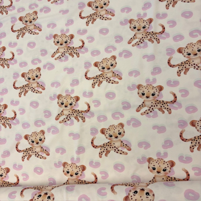 Jersey | Eigenproduktion | Baby Leo Rosa Weiß