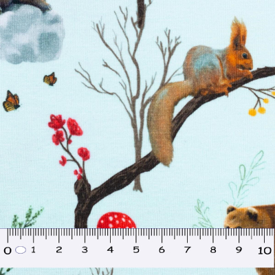 Jersey | Sansa | Bär Eichhörnchen Fuchs Wald | mintblau
