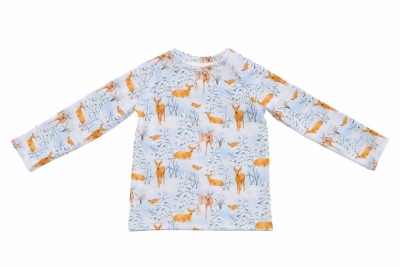 Jersey | Sansa | Reh Winter Tannenbaum | eisblau