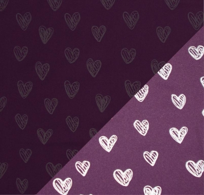 Softshell | SAKURA Herzen | Lila Purpur reflektierend