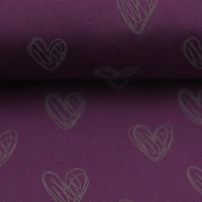 Softshell | SAKURA Herzen | Lila Purpur reflektierend