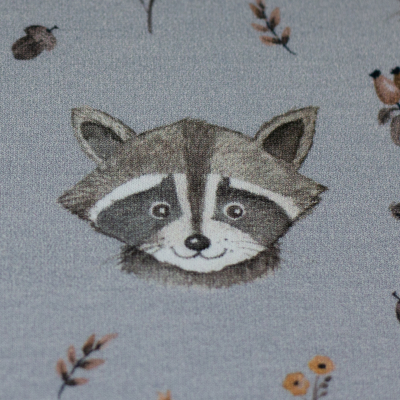 French Terry | Forest Friends by Christiane Zielinsky | Dachs Hellblau