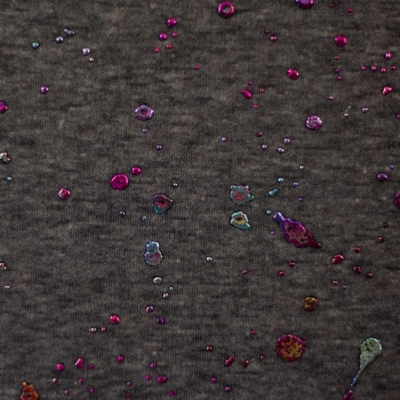 Alpenfleece | Farsund | Dunkelgrau meliert Punkte