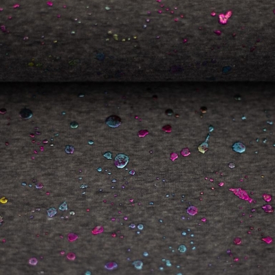 Alpenfleece | Farsund | Dunkelgrau meliert Punkte