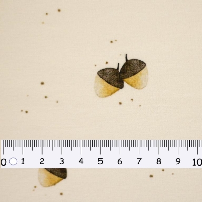 Jersey | Hello Autumn by Sabine Marschall | Eicheln ecru