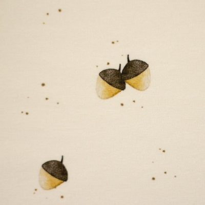 Jersey | Hello Autumn by Sabine Marschall | Eicheln ecru