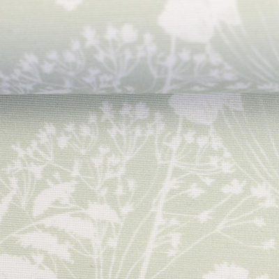 Baumwolle beschichtet | Alsfeld | Blüten Hellmint