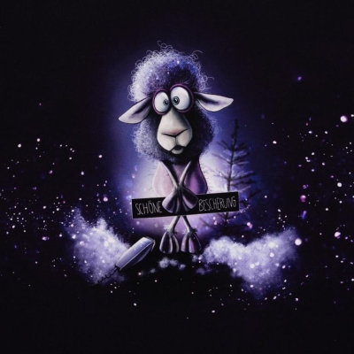 French Terry Panel | XMAS VIBES Thorsten Berger | rasiertes Schaf