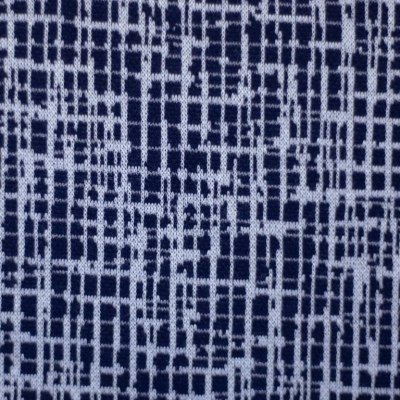 Jaquardjersey | Brake | Dunkelblau Weiß