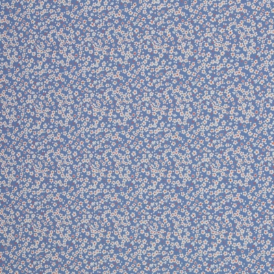 Baumwolle | Lilly | Blümchen Rauchblau Jeansblau