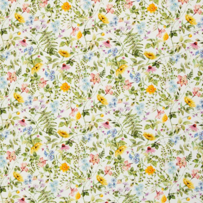 Baumwolle | Tarrenz | Blumenwiese Aquarell Weiß