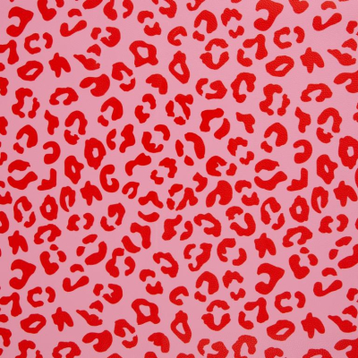 Kunstleder | HAPPY LEO by Cherrypicking | Rosa Rot