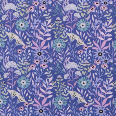 Baumwolle | Happy Blooms by Claire´sCreative Forest | Blau