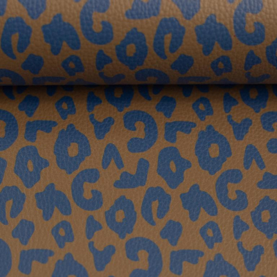 Kunstleder | HAPPY LEO by Cherrypicking | Braun Blau