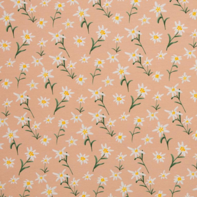 Jersey | Alpenliebe by Mrs.Mint Design | Edelweiß Stiel Aprikot