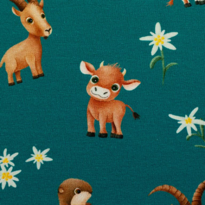 Jersey | Alpenliebe by Mrs.Mint Design | Alpentiere Petrol