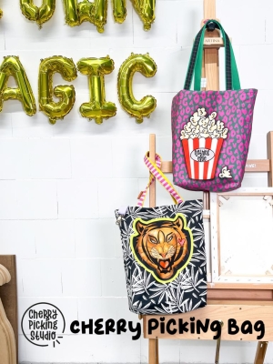 Canvas DIY Bag | Cherry Picking Panel | Popkorn Tiger