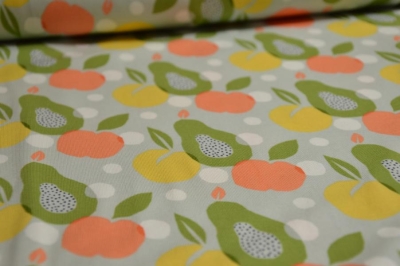 Jersey | Birnen Avocados | grün gelb apricot