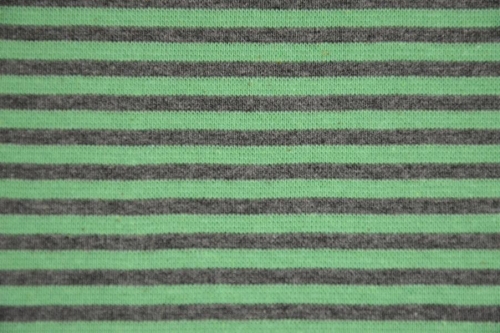 Bündchen Streifen mint/grau