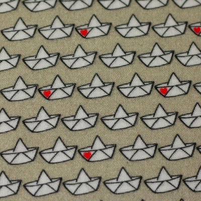 Double Slub Musselin | Retro Loveboat Cherry Picking | Creme