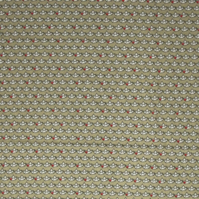 Double Slub Musselin | Retro Loveboat Cherry Picking | Creme