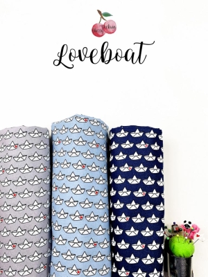 Double Slub Musselin | Retro Loveboat Cherry Picking | Creme