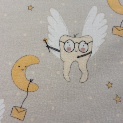 French Terry | Eigenproduktion | Zahnfee Beige