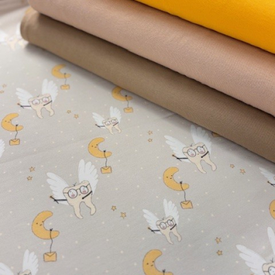 French Terry | Eigenproduktion | Zahnfee Beige