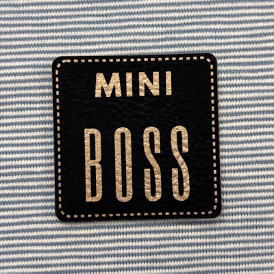 Label / Etikett | Mini BOSS | Schwarz Gold