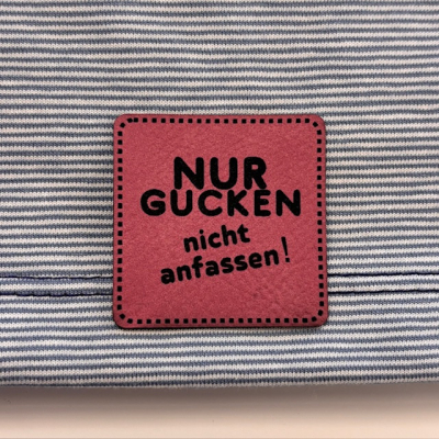 Label / Etikett | Nur gucken, nicht anfassen | Auswahl
