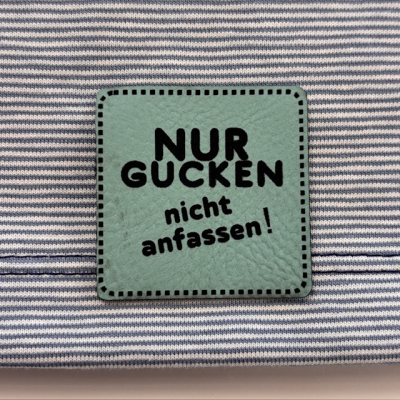 Label / Etikett | Nur gucken, nicht anfassen | Auswahl
