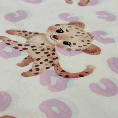 Jersey | Eigenproduktion | Baby Leo Rosa Weiß