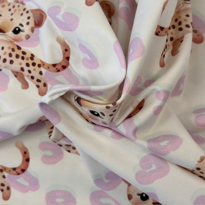 Jersey | Eigenproduktion | Baby Leo Rosa Weiß