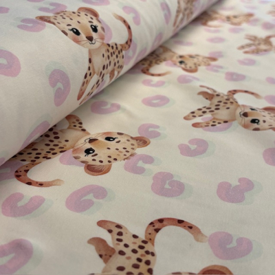 Jersey | Eigenproduktion | Baby Leo Rosa Weiß