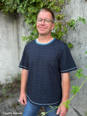 Jersey | Aurich Wellen | Marineblau