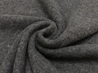 Wolle Viskose Boucle | Antrazith meliert