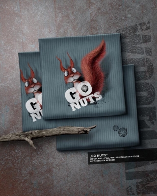 French Terry Panel | GO NUTS Thorsten Berger | Eichhörnchen