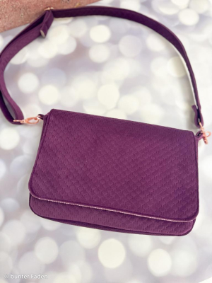 Samt-Möbelbezugsstoff | Caracas | Aubergine