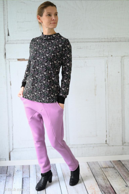 French Terry | Frida | Blumen Schwarz