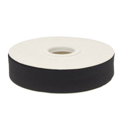 Schrägband uni | 20mm | Schwarz