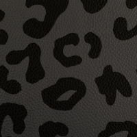 Kunstleder | HAPPY LEO by Cherrypicking | Grau Schwarz