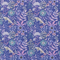 Baumwolle | Happy Blooms by Claire´sCreative Forest | Blau