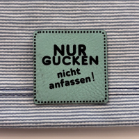 Label / Etikett | Nur gucken, nicht anfassen | Auswahl