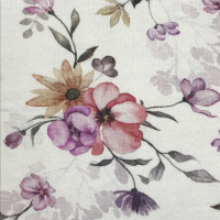 Jersey digital | Wildblumen | Aquarell weiß