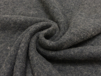 Wolle Viskose Boucle | Antrazith meliert